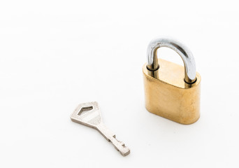 Padlock with key