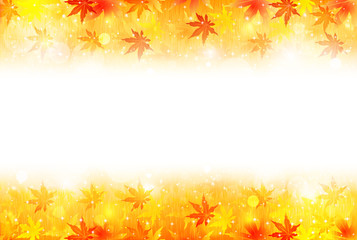 Obraz premium もみじ 紅葉 秋 背景