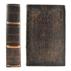 Old book spine and cover