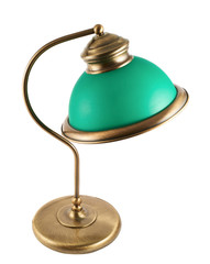 Metal table-lamp isolated