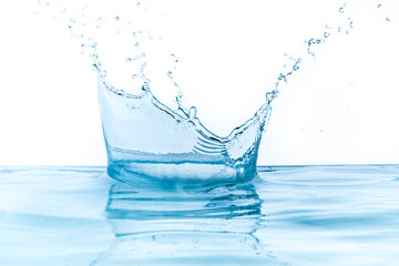 water splash isolated on white background