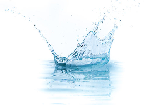 water splash isolated on white background