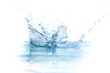 water splash isolated on white background