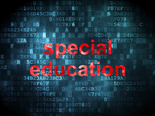 Fototapeta premium Education concept: Special Education on digital background