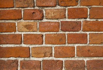 Obraz premium background of an old wall with red bricks