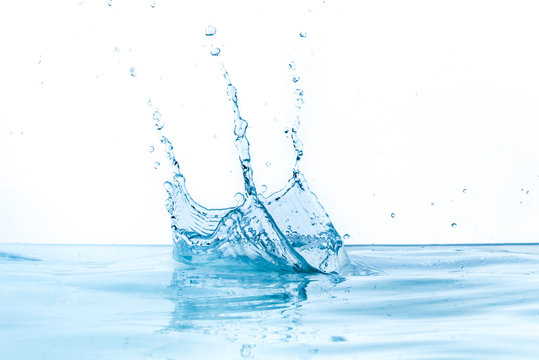 water splash isolated on white background