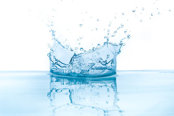 water splash isolated on white background