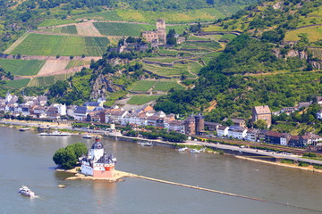 Kaub, Burg Pfalzgrafenstein (Juli 2013)