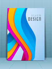 Professional business flyer template or corporate banner design,