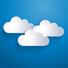 Network clouds background