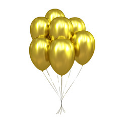 7 Golden Balloons