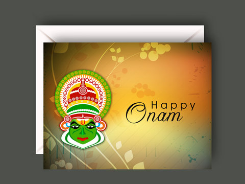 South Indian festival Onam wishes background