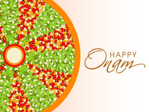 South Indian festival Onam wishes background