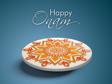 South Indian festival Onam wishes background