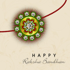 Happy Raksha Bandhan Indian festival background .