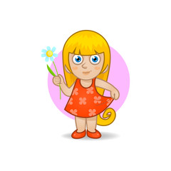 Illustration of virgo astrological sign as a girl. Vector art.