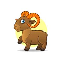Illustration of Taurus astrological sign. Vector art.