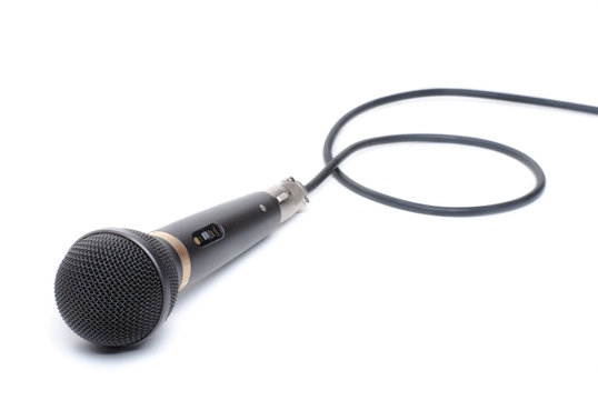 Microphone on a White Background