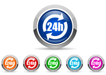 24h icon set