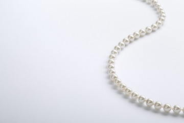 String of white pearls