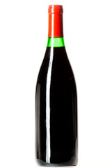 Wine bottle isolated on white