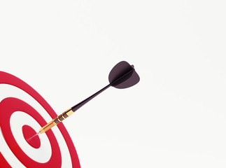Dart on red target