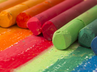 colorful artistic pastels