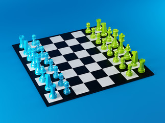 Color Chess Board