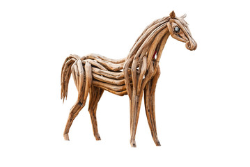 Wood Horse, Isolated