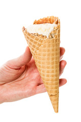 Hand with the ice cream