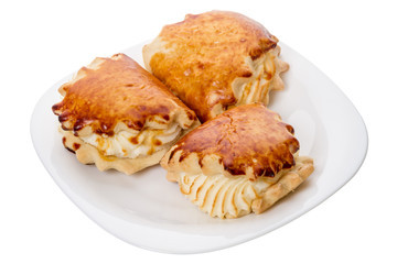 Three bun with cottage cheese