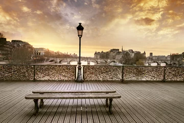 Fotobehang Pont des arts Parijs © PUNTOSTUDIOFOTO Lda