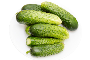 Fresh green cucumber