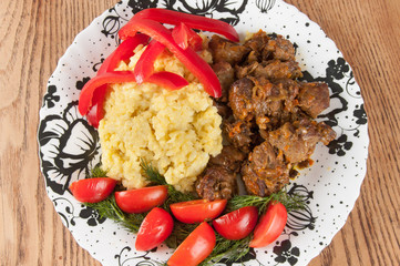 rice and lamb stew with vegetables