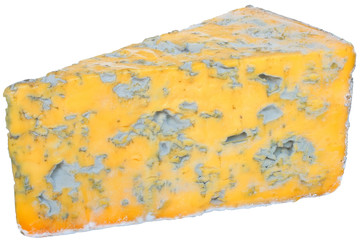 Piece of cheese with noble mold