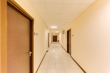 empty long corridor