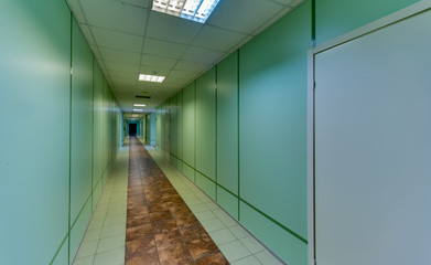 empty long corridor