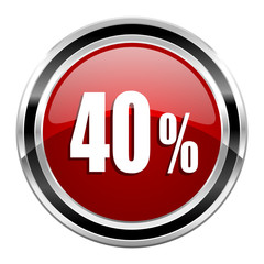 40 percent icon