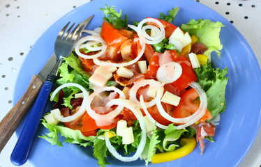 assiette fraîcheur de crudités d'été