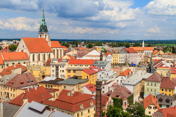 Jindrichuv Hradec (Neuhaus) view on town, Czech Republic
