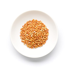 Red foxtail millet with husks