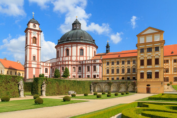 Jaromerice Palace, cathedral and gardens in Southern Moravia, Cz