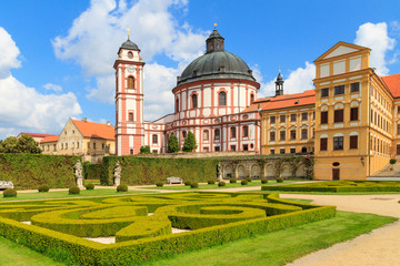 Jaromerice Palace, cathedral and gardens in Southern Moravia, Cz