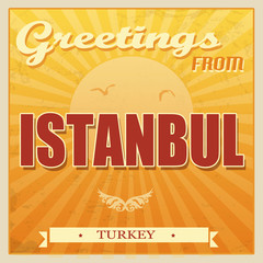 Vintage Istambul, Turkey poster