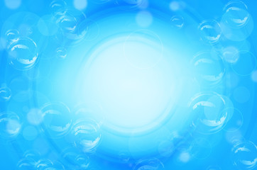blue circles and bubble background