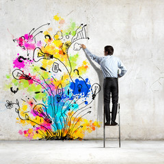 Back view of businessman © Sergey Nivens