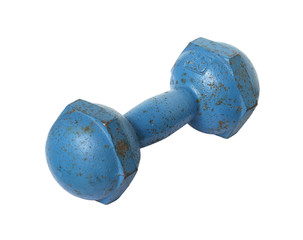 Dumbbell isolated on white background