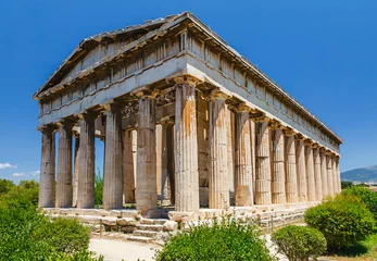Zelfklevend Fotobehang Tempel van Hephaestus in Athene © sborisov