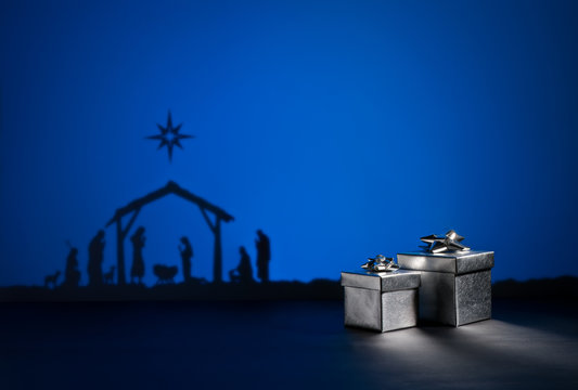 Birth Jesus with present