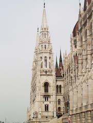 Fototapeta na wymiar Building of Parliament in Budapest